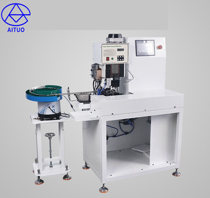 Vibrating Disc Feed Bulk Terminal Crimping Machine